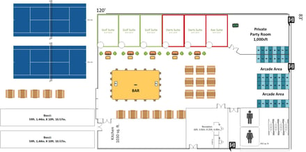 Bar & Arcade Layout